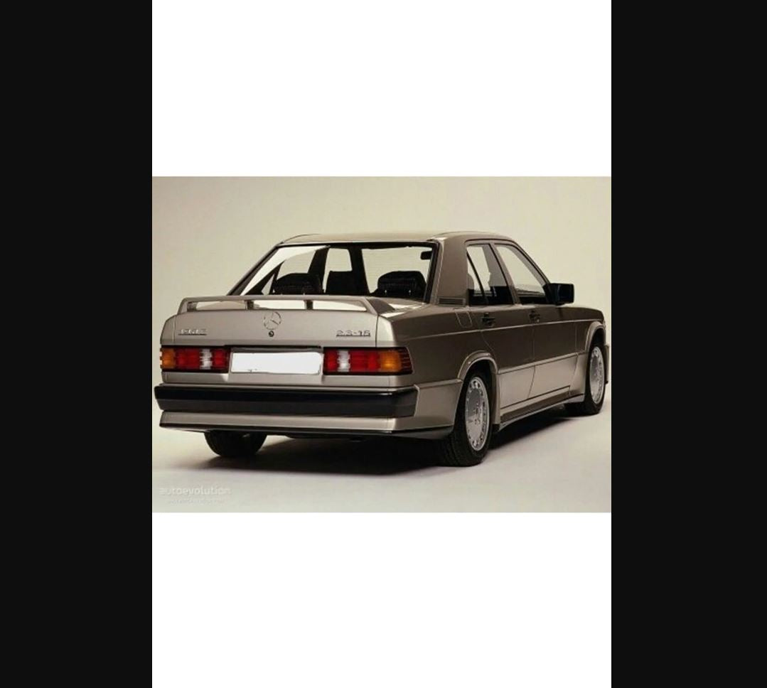 For Mercedes 190 (W201) Rear Spoiler – Fiberglass Unpainted & Unprimed Classic Style Wing
